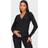PrettyLittleThing Maternity Black Soft Touch Ruched Long Sleeve Longline Top 4