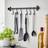 Dunelm Pack of 6 Storage System Hooks Black Hook & Hanger