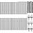 vidaXL Fence Posts 52 Pcs Grey Ø32 mm 100 cm Galvanised Steel