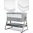 Mamas & Papas Lua Bedside Crib and Sheet Bundle