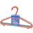 HQ Pack of 10 Child Friendly Plastic Multi Coloured Hangers with Hooks