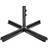 Crystals Cross Frame Parasol Base Metal Stand for Umbrella