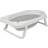 URBN Living Plastic Grey & White Baby Bath on Stand Wash Tub Corner Compartments