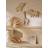 Vertbaudet Set of 3 Jungle Animal Wall Decorations Beige