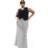 New Look Curve Satin Bias Midi Skirt - White