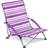 Trail Outdoor Leisure Low Folding Chair Purple Stripe
