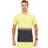 adidas Own The Run Colour Block T-Shirt - Green/Pulse Lime