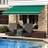 GreenBay Manual Awning Garden Patio Canopy Shelter 2.5 x 2m