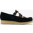 Clarks Wallabee T Bar Shoes - Black Interest