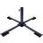 Aktive Klappbarer Metallständer 86 x 86 x 34 cm Schwarz