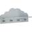 Atmosphera Szary Wieszak Ścienny Cloud Z Półką