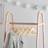 Dunelm Pack of 6 Kids Wooden Hangers Natural