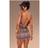 PrettyLittleThing Leopard Print Cowl Back Mini Dress - Animal