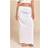 PrettyLittleThing Cotton Drawstring Tie Maxi Skirt - White