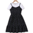 Shein Tween Girl Casual Knit Short Sleeve Top And Floral Cami Dress Set For Outings And Summer