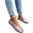 Shein Plus Size Sequined Slip-On Flat Shoes - Casual