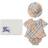 Burberry Baby Girls Check Cotton Shorts Set - Beige