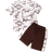 Shein pcs Young Boy Casual Dinosaur Print Round Neck Short Sleeve TShirt And Patchwork Shorts Set Summer Suitable For Sports Leisure Daily Wear Travel And