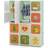 Costway Portable Kids Wardrobe Bedroom 12-Cube Baby Closet Green