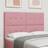 vidaXL Button Tufted Pink 140 cm Velvet Headboard
