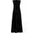 H&M Ladies Black Rib-knit bandeau dress