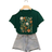 Shein Teen Girls Short Sleeve Floral Print Tee
