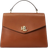 Lauren Ralph Lauren Leather Medium Farrah Satchel - Tan