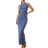 Shein Women Simple Solid Color Sleeveless Casual Dress