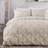 Serene Lara Ruched Set Super King Duvet Cover Natural (259.1x221cm)