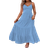 Shein Plus Tie Backless Ruffle Hem Cami Dress For Summer