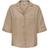 Only Onltokyo Ss Linen Bluse - Brun