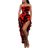 Shein Summer Butterfly Print Flowy Ruffle Trim Slit Bodycon Dress