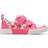 Clarks Foxing Shell First Walker Shoes - Pink Canvas