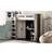 Marlborough Woodgrain And Anthracite Highsleeper Single 3ft 90cm