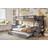 Flair Tag Triple Grey Staircase with Trundle Bunk Bed 146x247cm