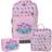 LEGO Bags Skolväskeset Optimo Flowers - Rosa