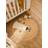 Vertbaudet Round Jute Rug Lion Design Golden Beige