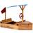 Big Game Hunters Boat Shaped Wooden Sandpit