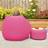 Rucomfy Kids Classic Beanbag Indoor Outdoor Cerise Pink