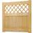 Living and Home Rhombus Rustic Wooden Garden Gate 91 x 91 cm Brown