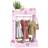Aiyaplay Kids Clothes Rail with 2 Storage Shelves