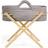 Ickle Bubba Nova Moses Basket & Pine Stand Grey