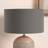 Pacific Lifestyle Grey Cylinder Poly Cotton Lampshade 12 Inches Shade