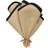 Decotique Elvira Servett 45x45 cm 2-pack Tygservett Natur, Svart (45x45cm)