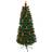 Shatchi Candle and Bow Fibre Optic Artificial 6ft Green Christmas Tree