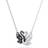 Swarovski Halsband Swan - Silver/Svart