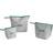 Hay Candy Mono Wash Bag Set Of 3 - Grey