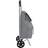 vidaXL Shopping Trolley with Wheels - Grey
