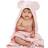 JoJo Maman Bébé Baby Mouse Floral Hooded Towel Pink Light