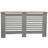 OHS Large Wooden Radiator Cover Grey